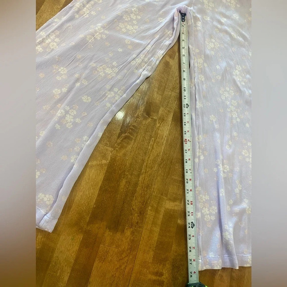 BP‎ Nordstrom Wide Leg Purple Floral Print Pants Small EUC - Picture 4 of 8